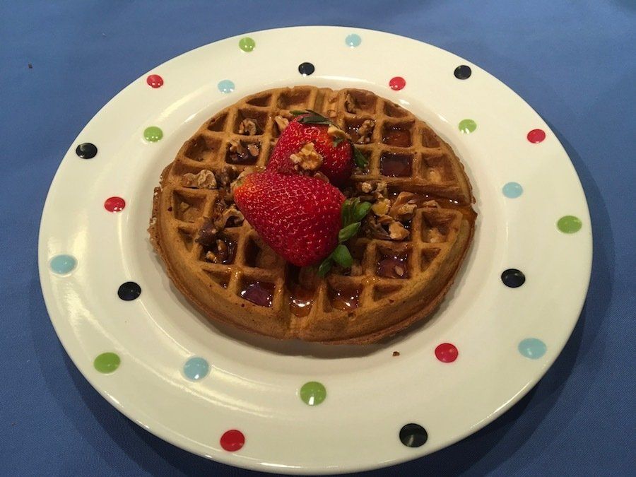 Pancetta and Cinnamon Waffles